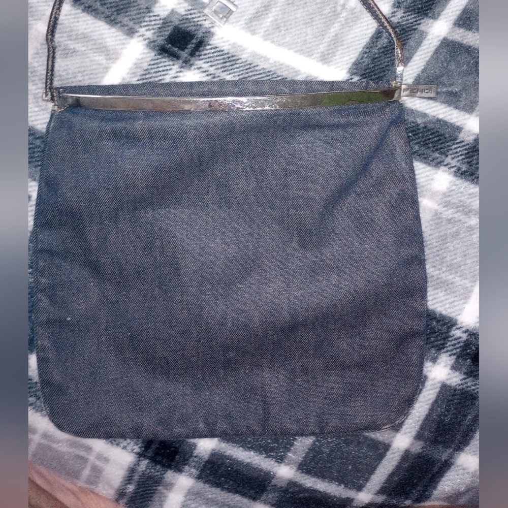 Fendi Rare DenimVintage, Exc Cond, Needs Repair On Strap. Buckle Included!